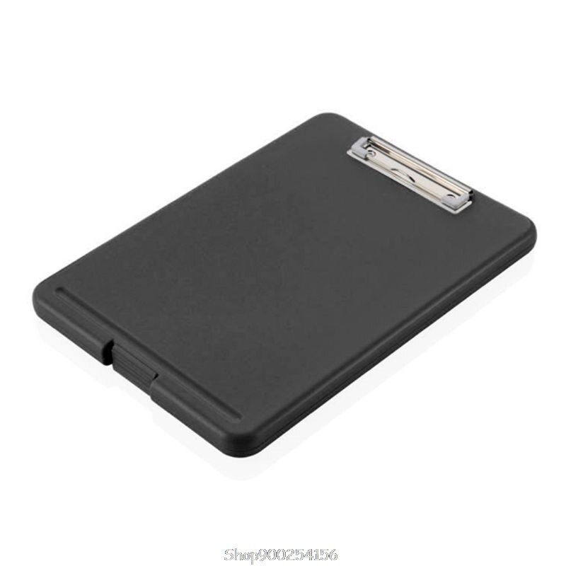 A4 Plastic Storage Clipboard File Box Case Document File Folders Clipboard Writing Pad Stationery Office Supply N12 20: Pink