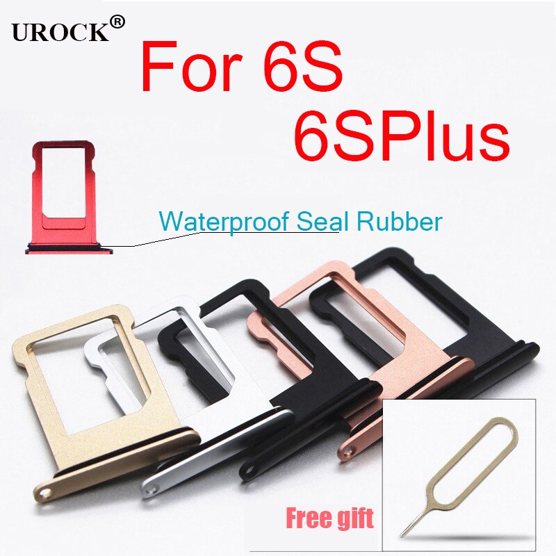 1 pc Metal Micro SIM Card Tray Holder Slot Replacement for iphone 6s 6s plus with Free Sim Card eject Pin Can print IMEI