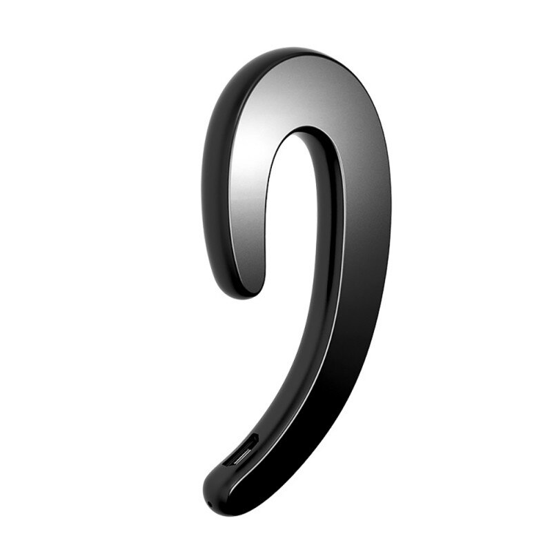 Universal Car wireless bluetooth headset mini Not in-ear Invisible earphone for Driving/doing excercise Long standby Bluetooth: Gray