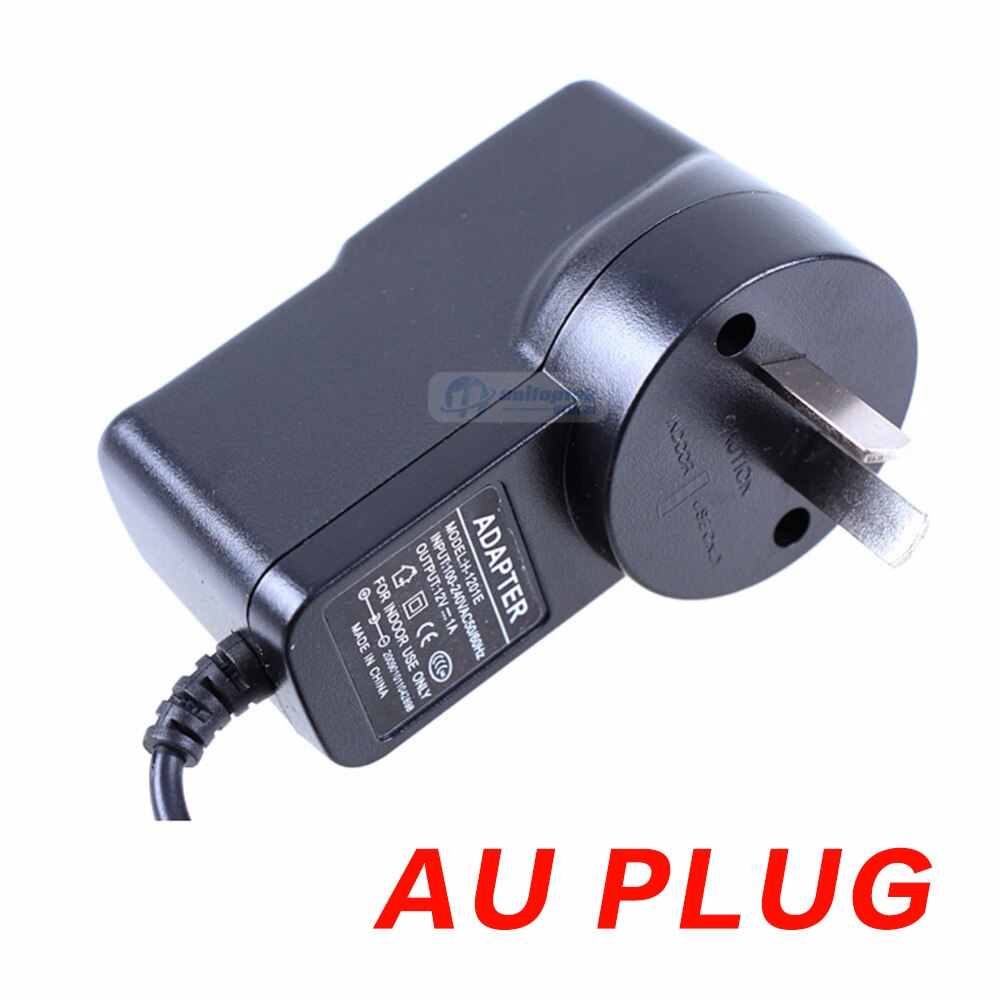 Qualified AC 110-240V To DC 12V 1A Power Supply Adapter For CCTV,EU/US/UK/AU Plug