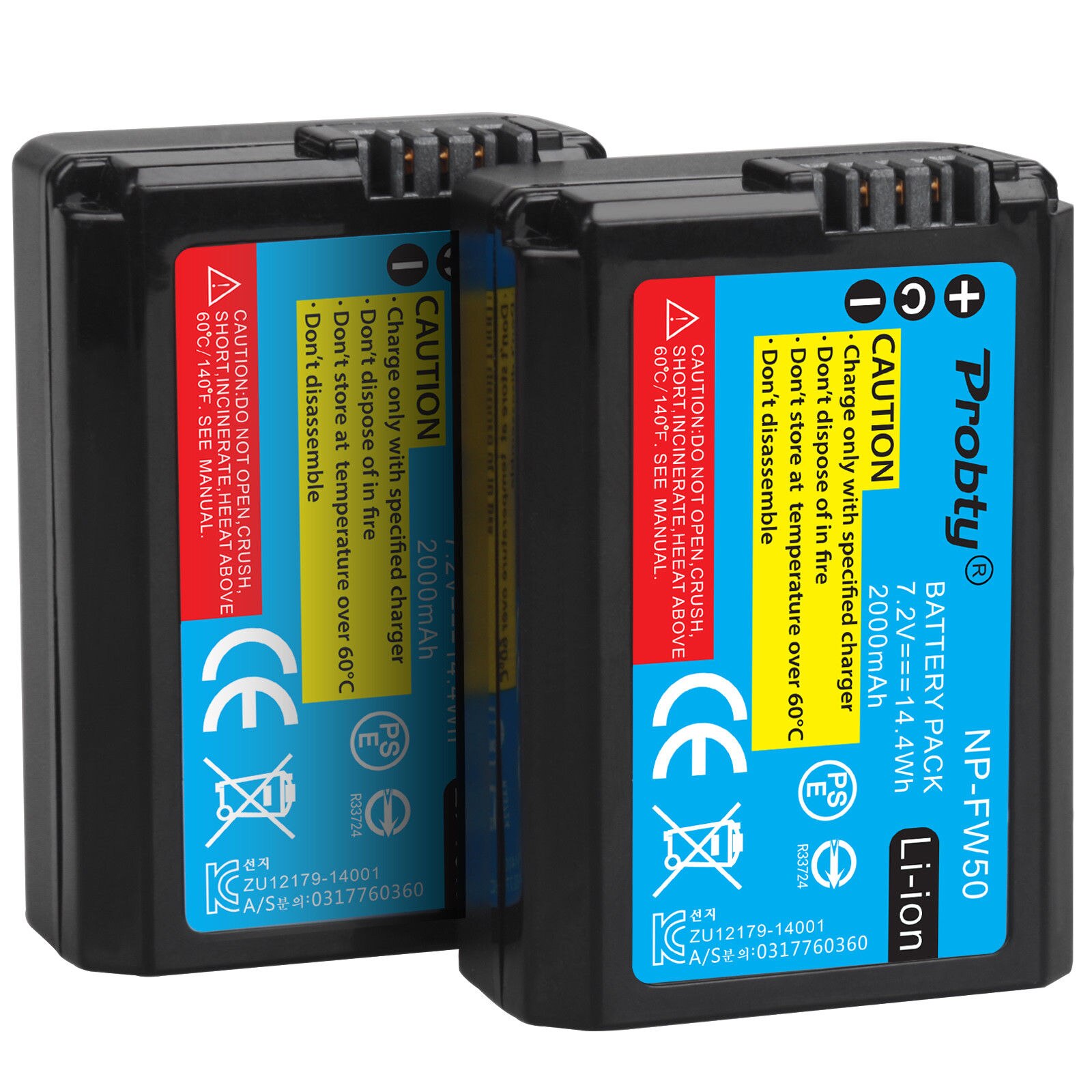 4 Stuks 2000 Mah NP-FW50 Np FW50 Batterij + Led Usb Dual Charger Voor Sony A6000 A6400 A6300 A6500 A7 a7II A7RII A7SII A7S A7S2 A7R: 2 Batteries