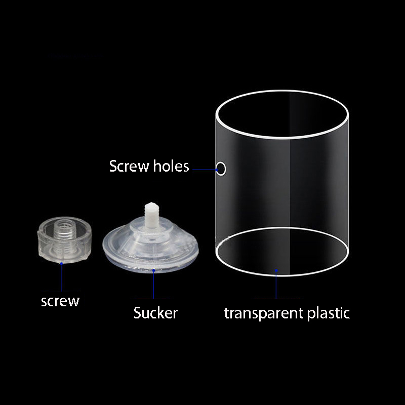 Aquarium Fish Feeder Acrylic Transparent Aquarium Fish Bowl Feeding Ring With Suction Cup Fish Tank Feeder Aquarium Accessories