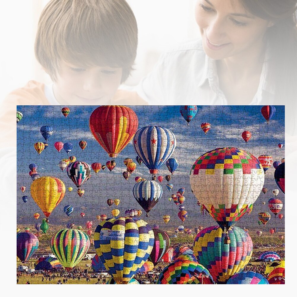 1000 Stuks Puzzels Voor Volwassenen Kids Verdikte Papier Air Ballon Puzzel Educatief Speelgoed Diy Puzzels Voor Kinderen Volwassenen