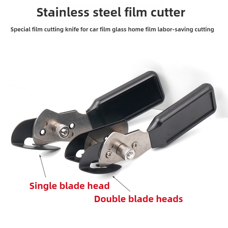ALIWRAP-cortador de película de revestimiento de vinilo para coche, doble cabezal, cuchillo, cortadora de respaldo de papel, herramienta de corte de pegatinas de película de carbono, cortador de Metal de seguridad