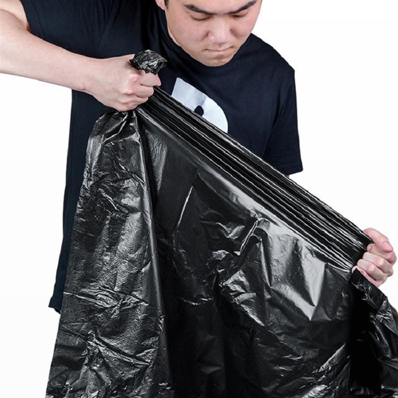 50 stücke Große Müll Tasche Kunststoff Verdickt Einfache Gute zähigkeit Müll Taschen Für Hotel Dorf Schwarz Kunststoff Müll Tasche
