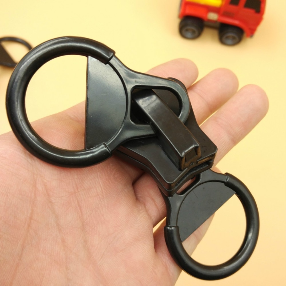 20# Extra Large Big Size Black Plastic Zipper Sliders For Resin Zipper Double Round Pulls Repair Fix diy a Zipper