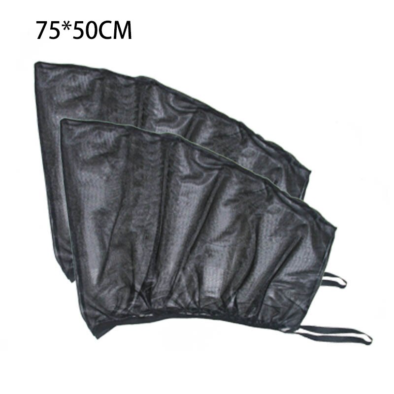 2PCS Car Curtains Front/Rear Side Window Net / Mesh Fabric Curtain Block The Sun Reduces Temperature Window Screens