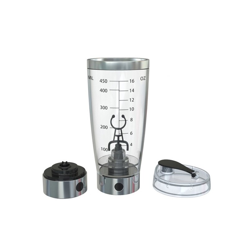 Giemza sport shaker koppar för protein skakar flaskor flicka män verktyg shakee kopp mixer juicer 450ml batteri mixer flaska