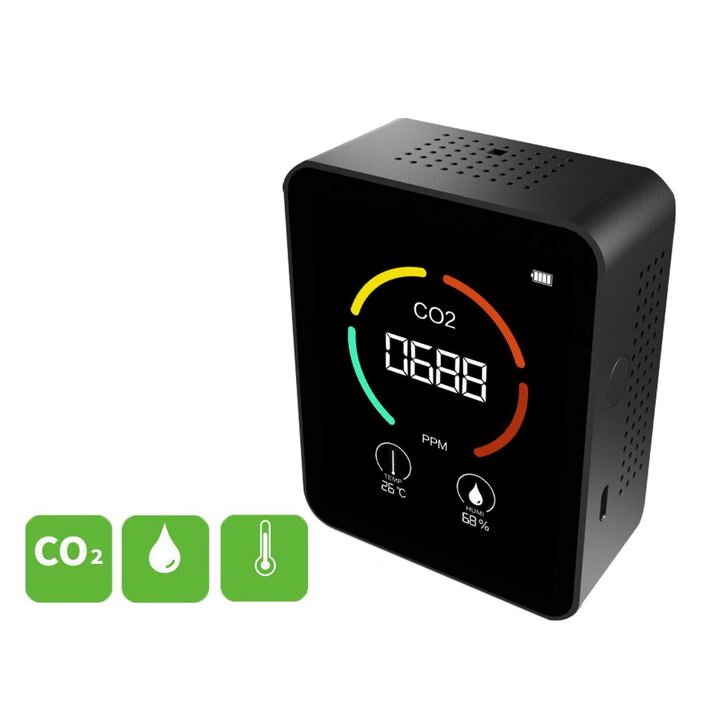 Air Monitor CO2 Carbon Dioxide Detector Greenhouse Warehouse Air Temperature Humidity Monitor Fast Measurement Meter#20