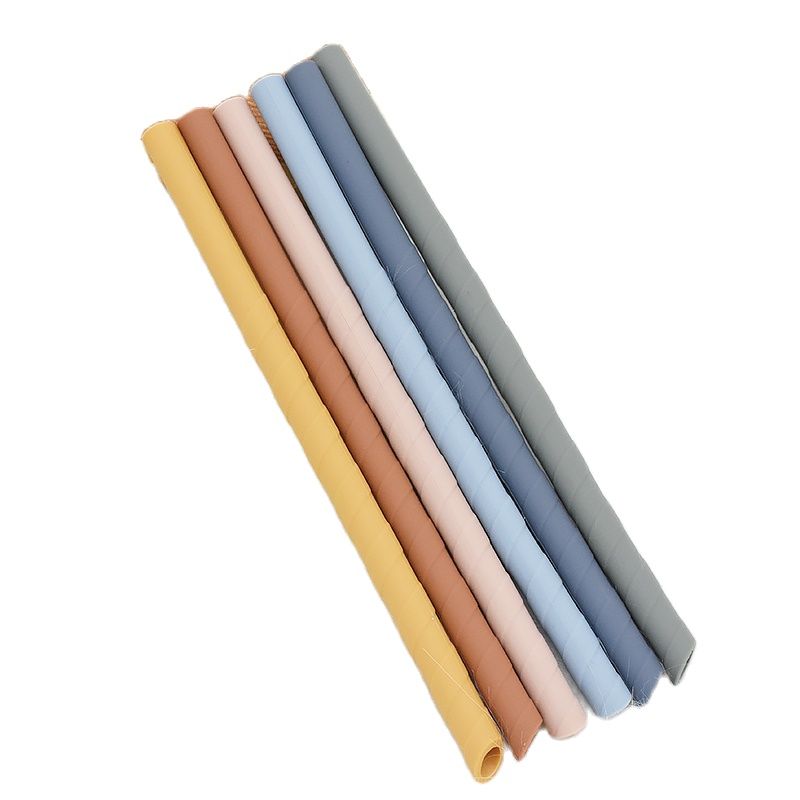 Reusable Silicone Drinking Straws Portable Collapsible Eco-friendly Straw Wedding Birthday Party Bar Drink Kitchen Accessories