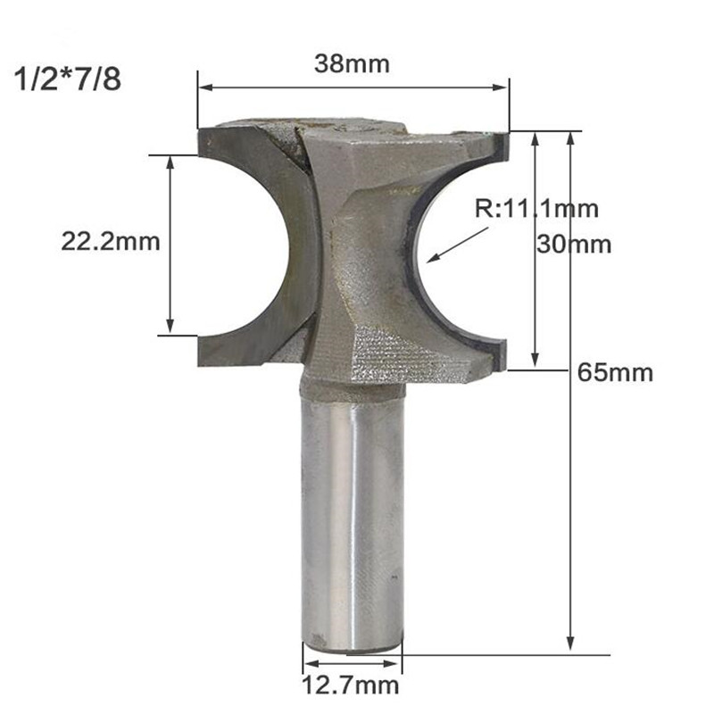Vhm Halfronde Frees Hout Router Bit Arc Messen CNC Houtbewerking Gereedschap voor Hout Fresas Para Madeira: 8.5mm