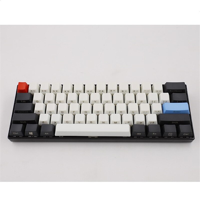 PBT Keycap Set - 61 Keys - Side Print & Front Print Options - For Cherry MX Mechanical Keyboards: Side Print