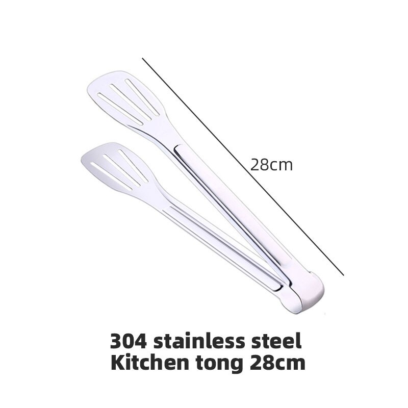AIRBELL silicone kitchen tongs clip food gadgets accessories utensils bbq tools cooking tongue barbecue meat Clamp Salad Grill: 28cm