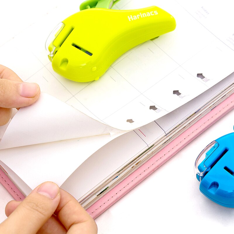 KOKUYO Japan Stationery Awards Stitchless Stapler Mini Embossed Air Environmental Friendly Portable Labor-saving Stapler