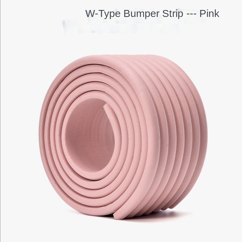 Protector de esquinas de seguridad para bebés, protección para niños, muebles, protección de ángulos, cinta protectora para esquinas de mesa de seguridad para niños: W pink