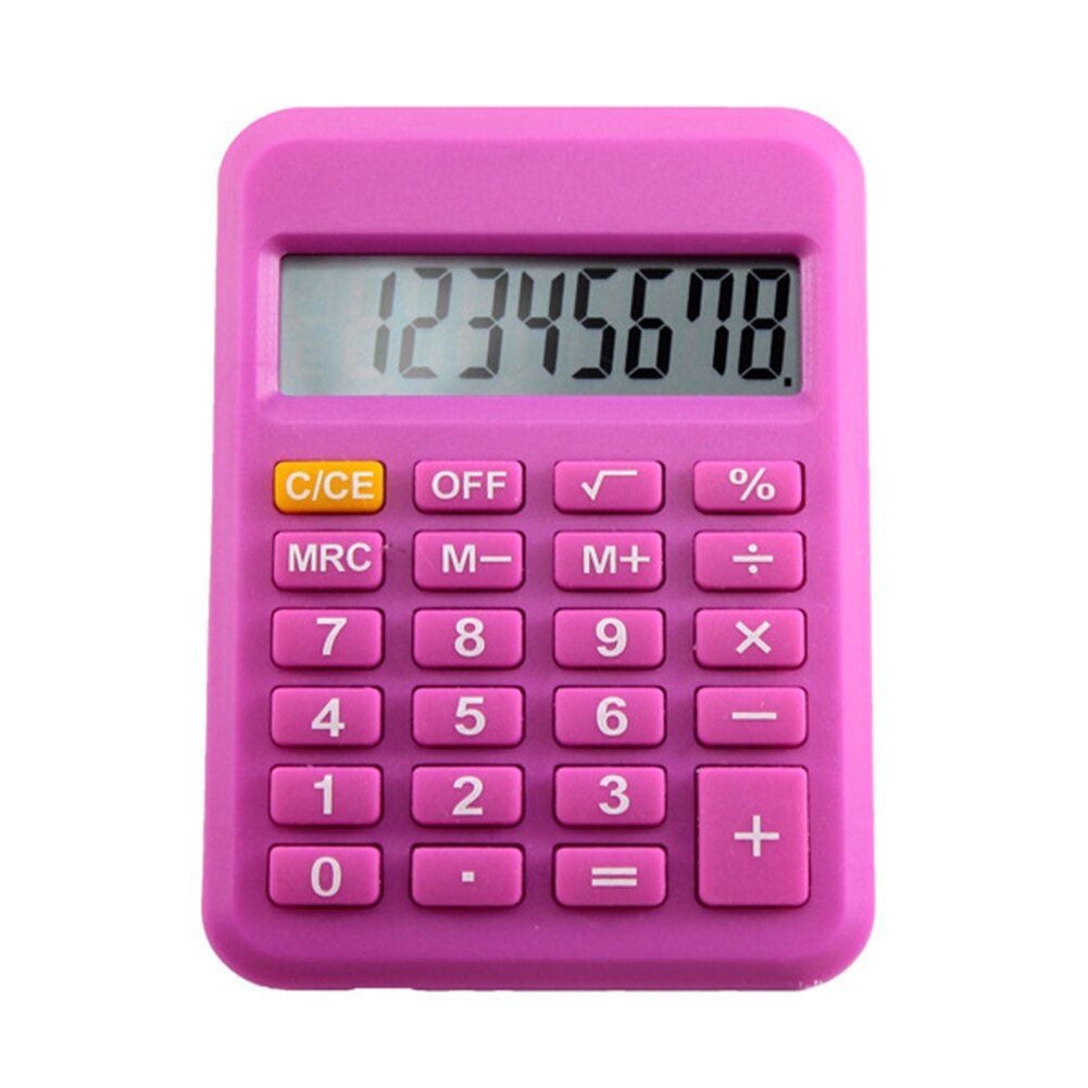 Portable Mini Calculators 8 Digits Electronic Calculator Battery Power Economical Calculator School Student Calculating Tools
