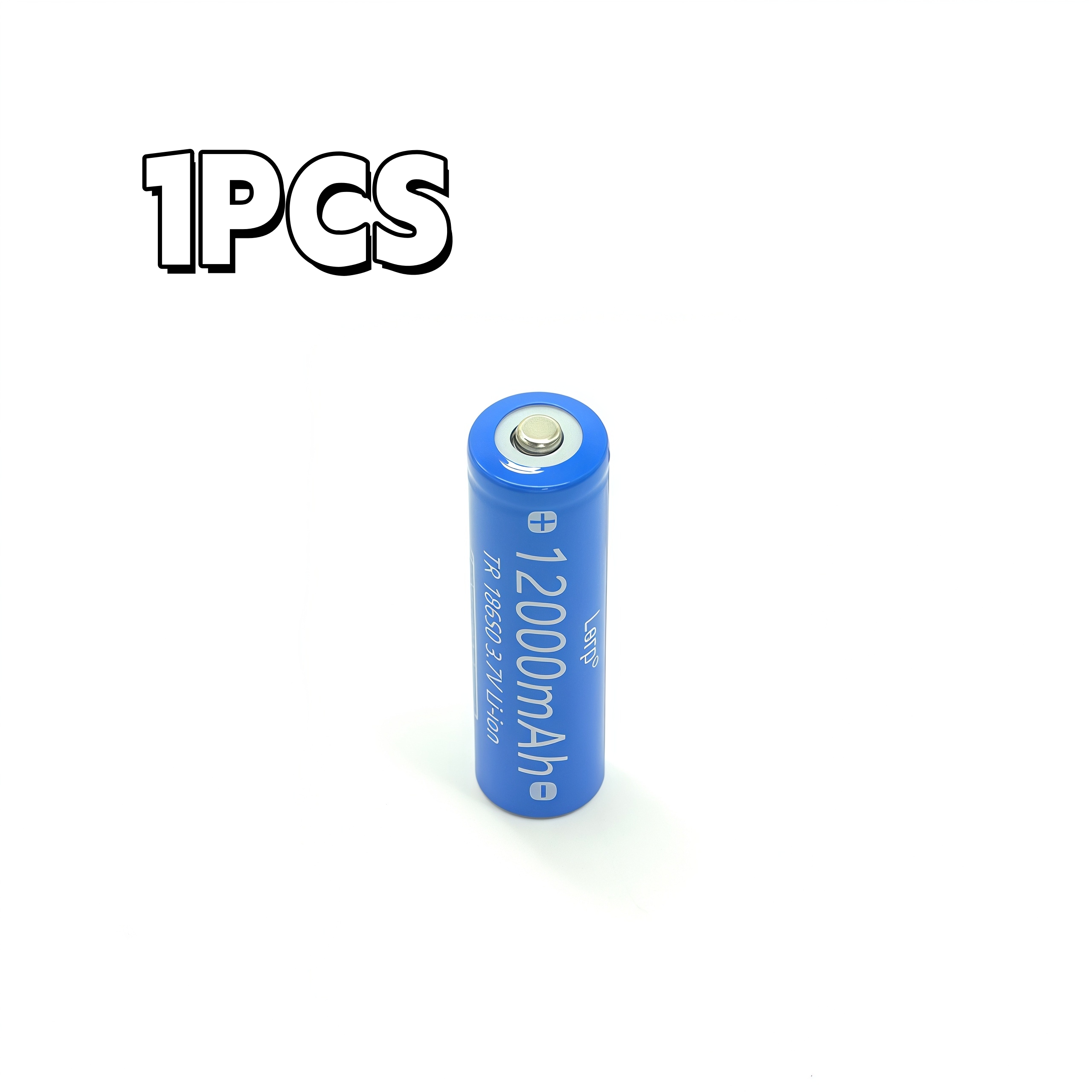 Batteria al litio ricaricabile 3.7v 18650 12000 + caricabatterie: ampiamente utilizzata per torce elettriche e vari dispositivi elettronici: Arancia