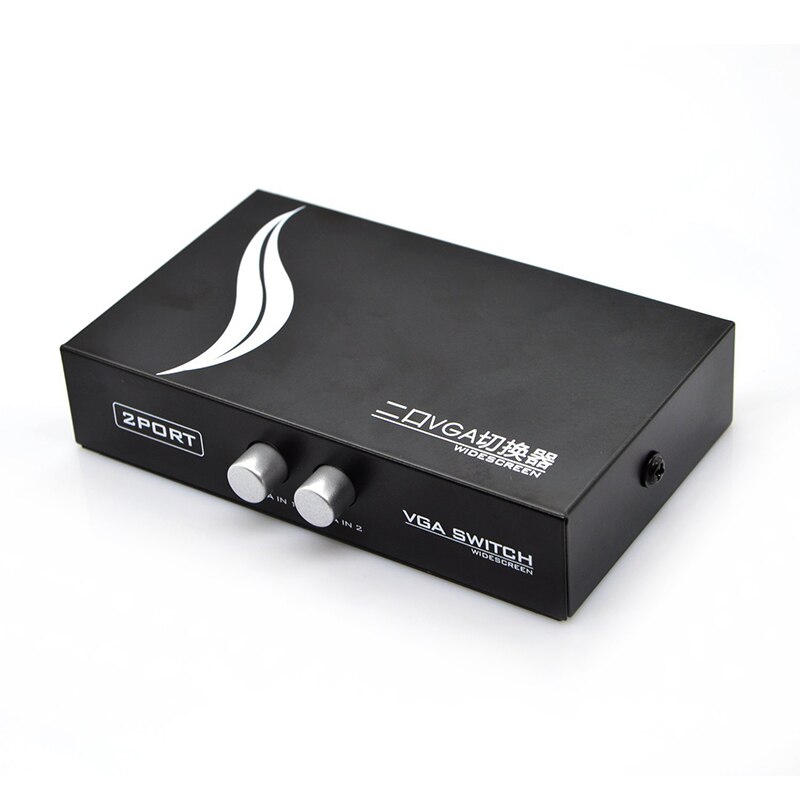15HDF 2-Port 2 IN 1 OUT Switcher Selector Box Two Way VGA Video Switch for PC Laptop Desktop Monitor TV: Default Title