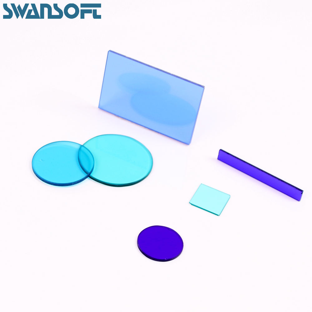 Optical blue glass cyan filter Visible light filter QB21