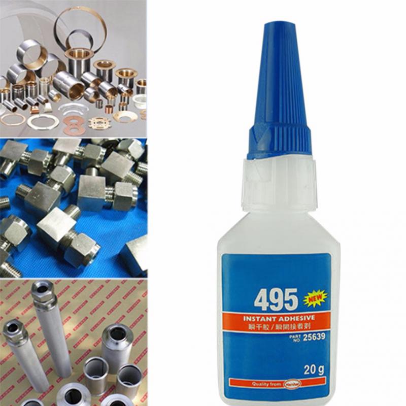 Colle liquide adhésif instantané fort séchage rapide 20g pour plastique bois plus fort Super colle 406/480/403/495/401 colle instantanée