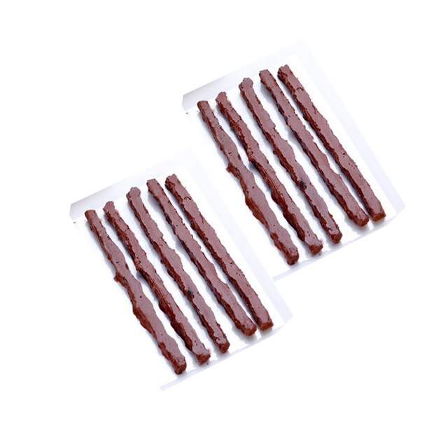 Auto Car Tire Repair Tool Car Tyre Cement Kit Puncture Plug Practical Hand Tools for Car Accessories: 10pcs Strips