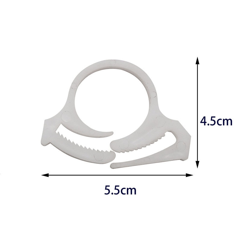 10pcs/lot Drip Tubing Hoop Buckle Garden Micro Drip Hose Irrigation Hose Connector Fittings Micro Jet Clamp