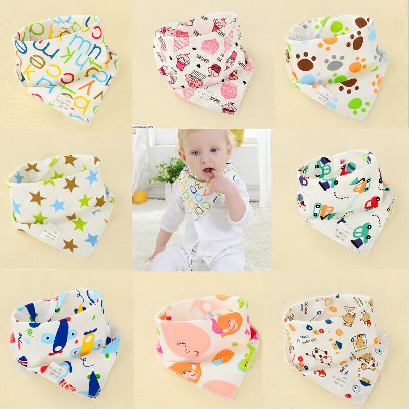 Pudcoco Leuke Kinderen Babyvoeding Hoofddoek Handdoek Bib Boy Girl Bandana Speeksel Driehoek Dribble