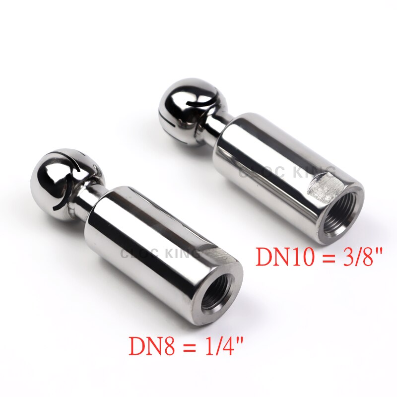 Bola de pulverización giratoria para limpieza de tanque, rosca hembra BSP de acero inoxidable 1/4, 3/8, 1/2, 3/4, 1-1/4, 1-1/2 y 1-304 pulgadas