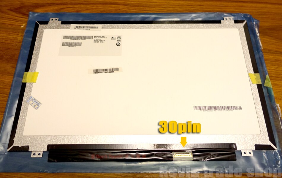 Grado B 14 ''panel de pantalla B140XTN02.D B140XTN02.E B140XTN02.A B140XTN02.4 LP140WH8 TPC1 N140BGE-EA3 E33 LCD pantalla LED