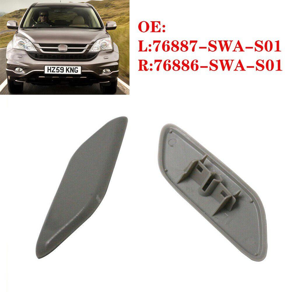 2 szt. Lewe i prawe nakrętki na wentyle czyszczenie reflektorów osłona dyszy spryskiwacza robić Honda CRV 2006-2012 dysza spryskiwacza reflektorów samochodowych osłona dyszy spryskiwacza