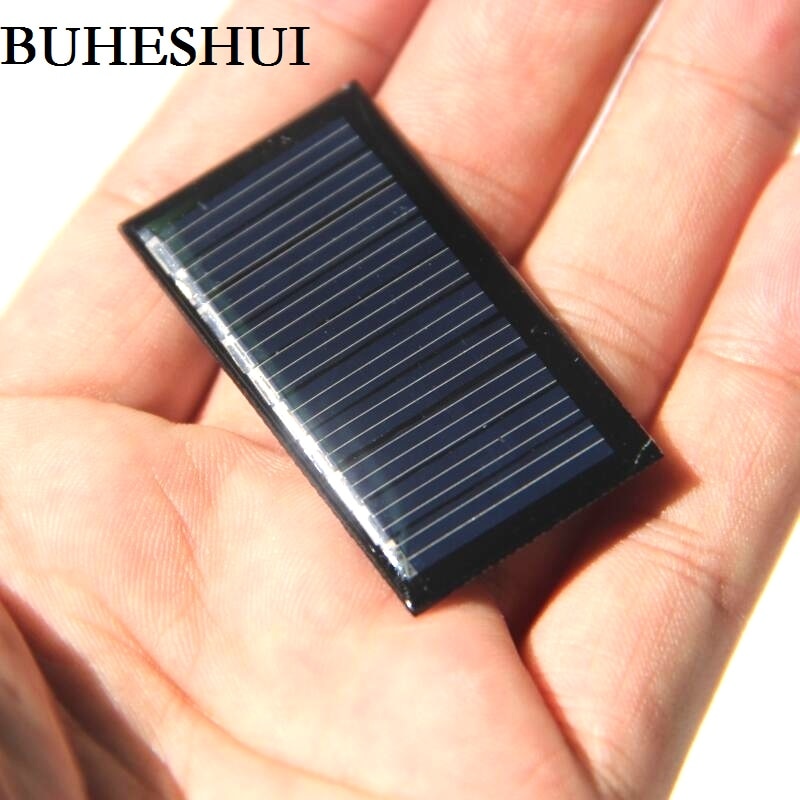 BUHESHUI 5 V 25mA Mini Zonnecel Kleine Power Zonnepaneel Voor 3.7 V Acculader DIY Solar Speelgoed Panel LED 45X25mm Epoxy 10 STKS