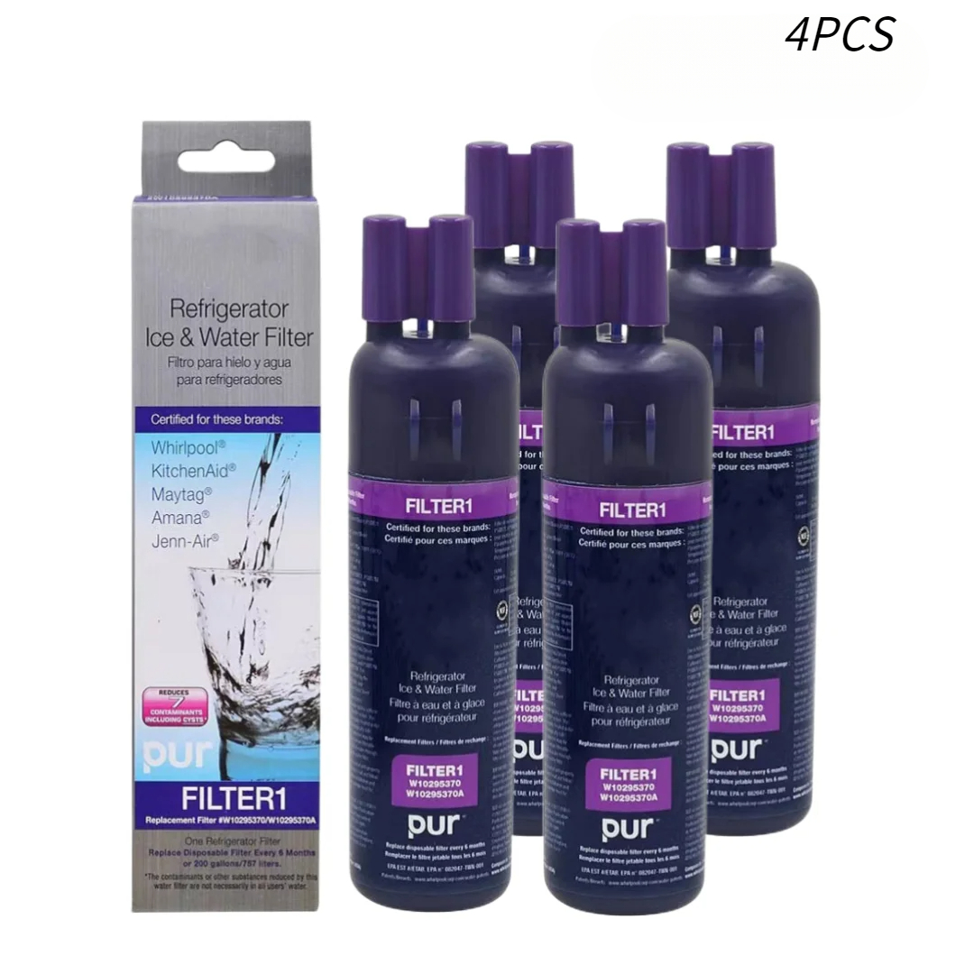 Replace Filter 1 Activated Carbon Refrigerator Water Filter For W10295370A EDR1RXD1: Blue