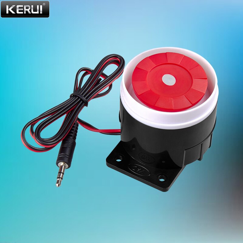 KERUI Home Security K52 WIFI GSM Alarm Systems 4.3 Inch TFT Color Display Wireless Burglar Smart Alarm System PIR Motion Sensor: Wired siren