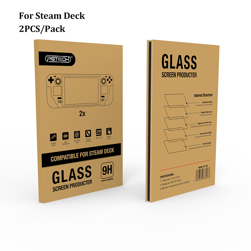 10 Stks/partij Gehard Glas Screen Protector Voor Stoom Deck Game Console 9H Film Anti-Kras Screen Bescherming Game accessoires