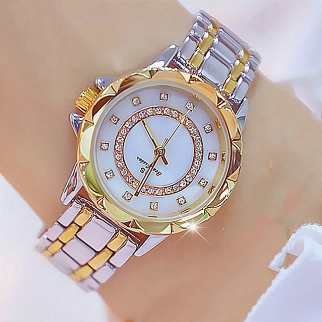 Luxury Brand 2022 Diamond Women Watch Rhinestone Ladies Watches Rose Gold Clock Wrist Watches For Women relogio feminino: silver gold