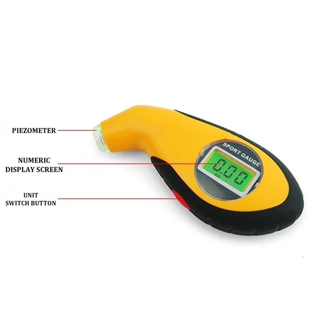 Digital Tire Pressure Gauge Car Bike Truck Auto Air PSI Meter Tester Tyre Gauge LCD Tester Measuring