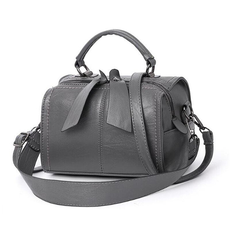 Women Leather Crossbody Bag Small Messenger bags Lady Cute Handbags Girls Shoulder Bag bolsas Sac A Epaule Black Brown: Gray