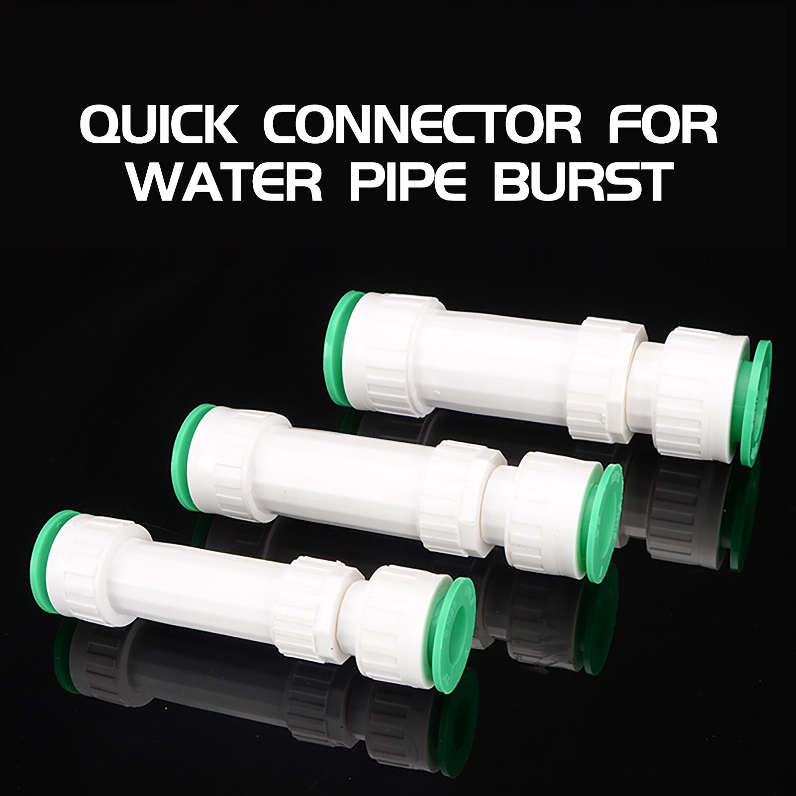 25* Stretch Connector Water Pipe Fittings Materials Length Double Ring Cleaning Replacement Stretch Connector Water Pipe