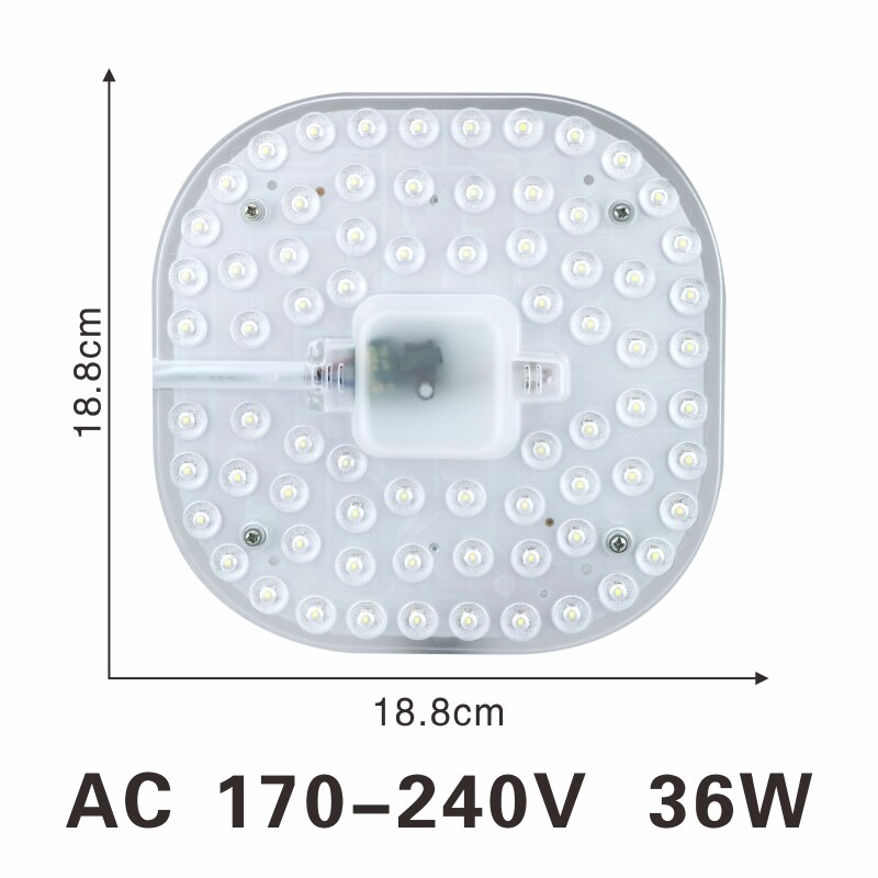 Led Plafond Lampen Module 12W 18W 24W 36W 2835SMD AC220V Led Licht Vervangen Plafond Lichtbron eenvoudige Installatie Indoor Verlichting: 36W / Cold white