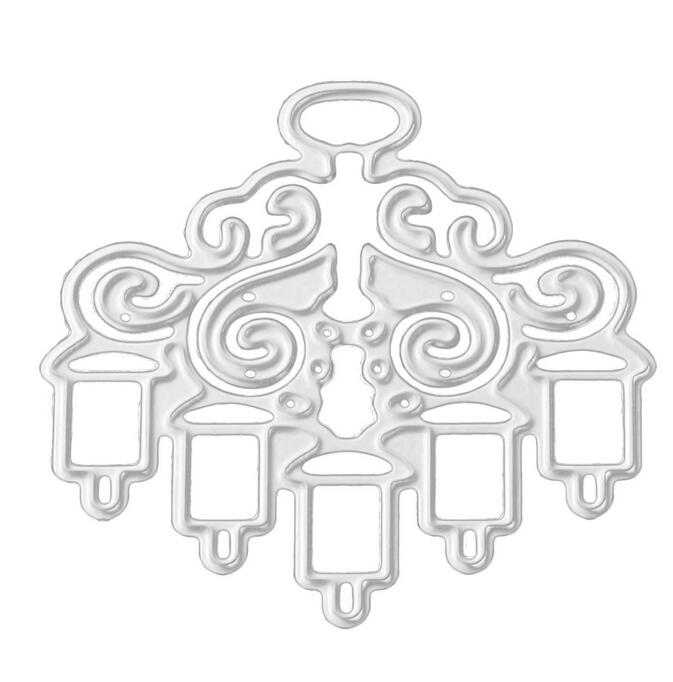 Metal Carbon Steel Christmas Tree Leaves Embossing Cutting Dies Stencils Templates Mould for DIY Xmas Card Scrapbooking Album: Candle