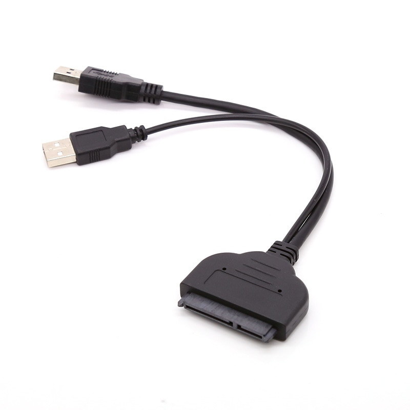 Dual USB 3.0 SATA Kabel 22 Pin Sata naar USB Adapter tot 5 Gbps Ondersteuning 2.5 Inch Externe SSD HDD Harde Schijf Adapter Kabel