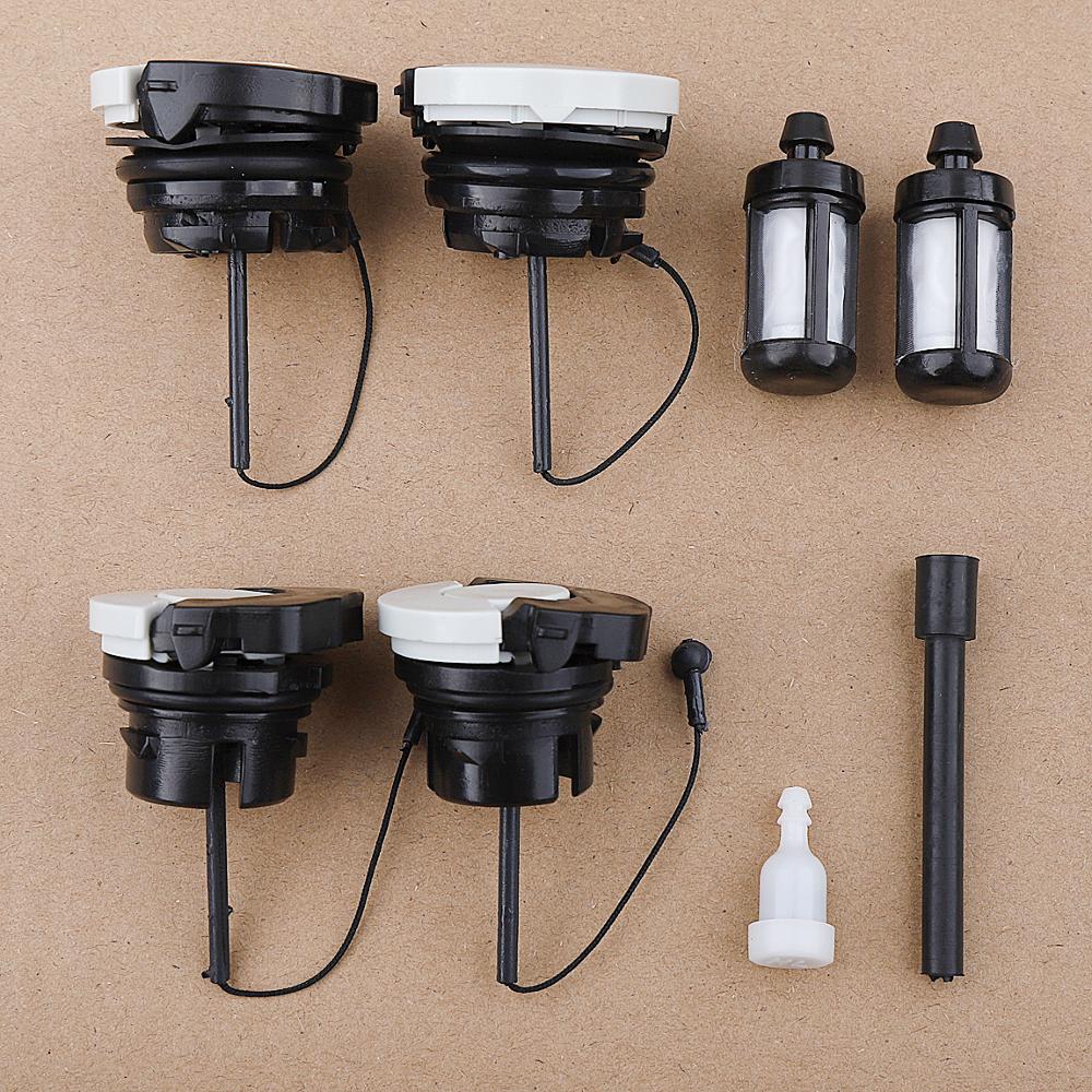 2 sets Gas Fuel Oil Cap For Chainsaw Stihl MS171 MS181 MS200 MS210 MS200T MS211 MS192 MS192T MS230 MS240 MS250 MS260 MS340 MS360