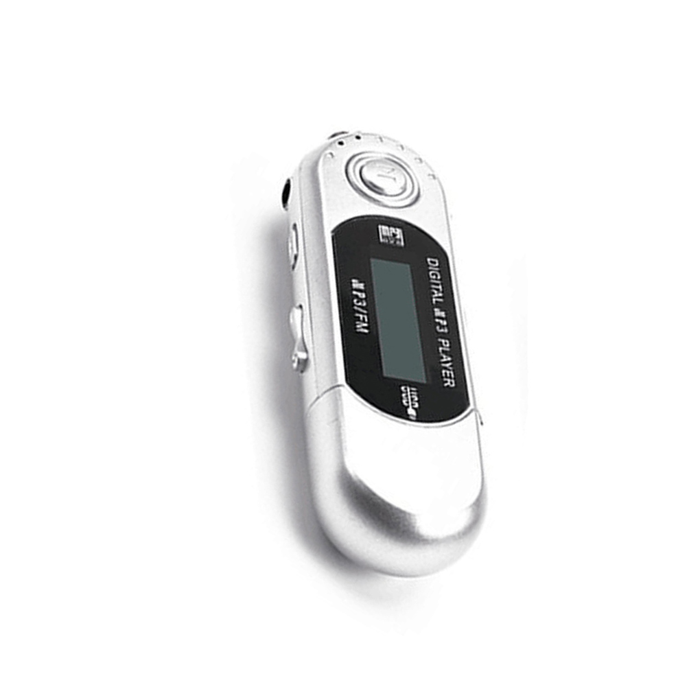Mini MP3 Player Lossless Sound Flash Drive Multilanguage LCD Music Player with 3.5mm Audio Jack One Finger Control