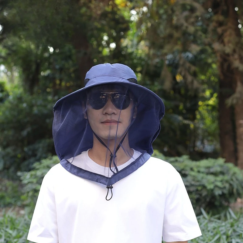 Anti-Mücken-Angelkappe, atmungsaktiv, verstellbar, Netzstoff, modischer, abweisender Insekten- und Bienenschutz für draussen-Camping: Armee Grün