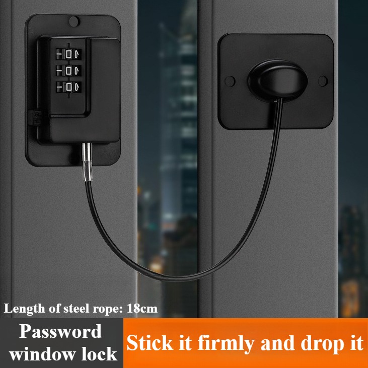 Fechadura de segurança infantil, trava dupla sem perfuração, limitador de janela, alumínio, porta, janela, fechaduras de segurança: Verde exército