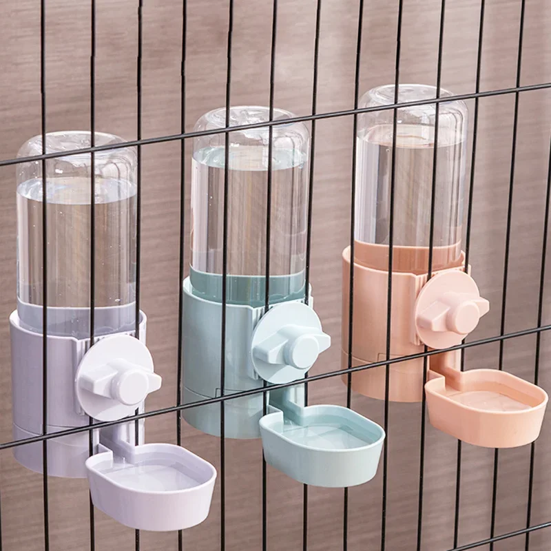 Automatische Tier fütterung Käfig hängen Schüssel Wasser flasche Lebensmittel behälter Spender für Welpen Katzen Kaninchen Vögel Haustier Fütterung produkt