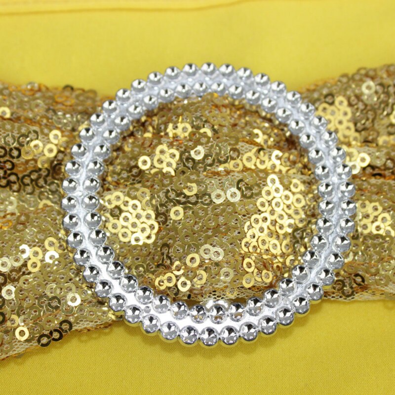 Bracelet en Lycra à paillettes | 10 pièces, Pailletten, Boog Sjerpen, extensible et pailleté, bande Ronde, Gesp Voor hôtel Bruiloft, décor