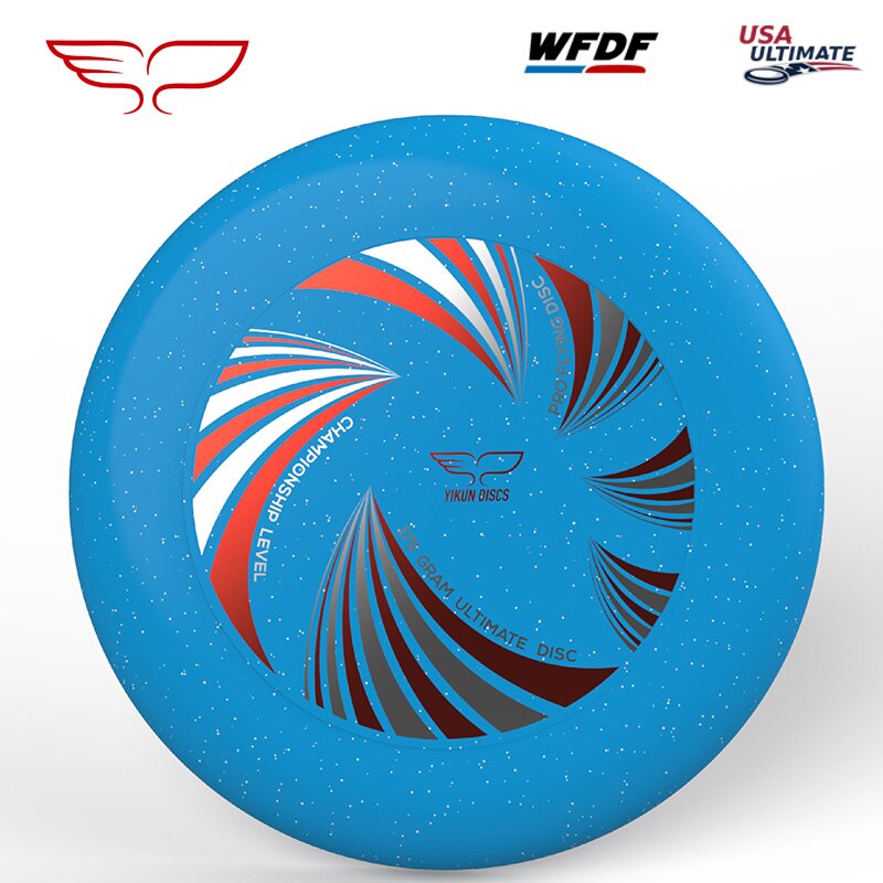 Yikun ultimate flying plate sertifisert av wfdf for ultimate disc konkurranse sport mange farger 175g- wave: Himmelblå