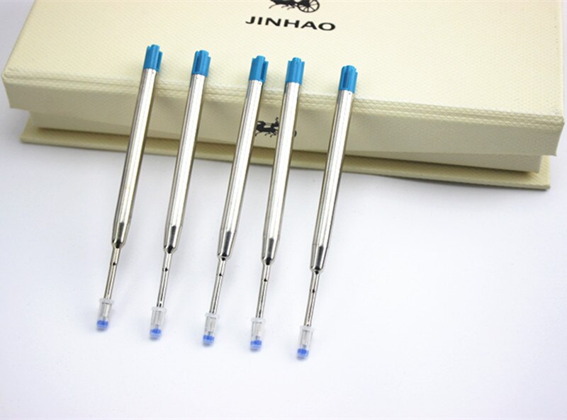 10pcs 0.7mm Roller Ballpoint Pen Refill Medium Nib Blue Black Color Ink Ball Pens Refill for School Office Writing Stationery: W