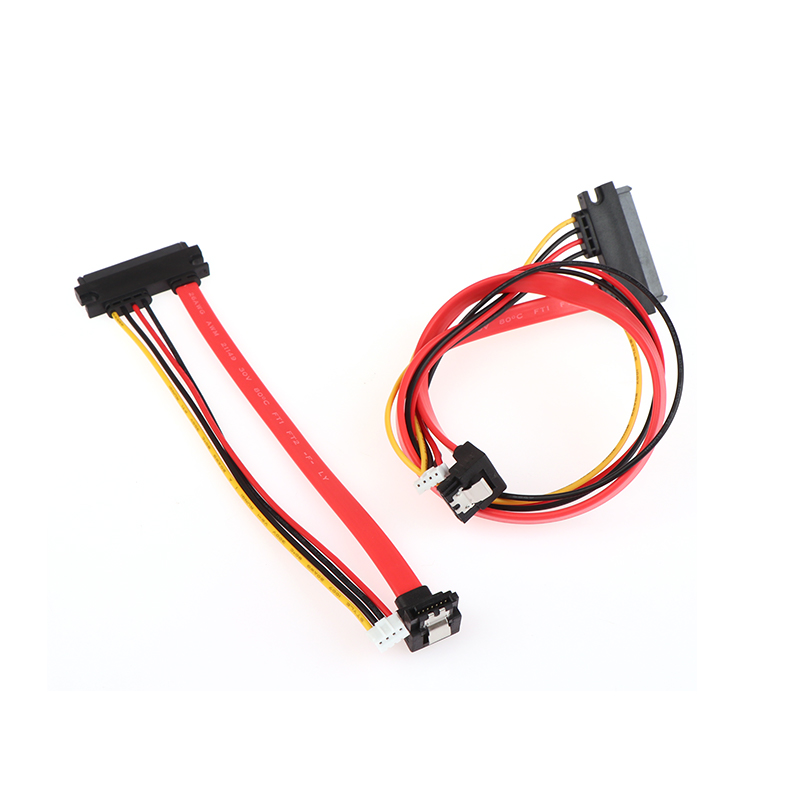 2- -in- -1 7- pins sata-datakabel  + 2.0mm 4- pins voedingskabel gecombineerd 7+15- pins 22p sata-conjoint cd/dvd-harde schijfkabel 20/40cm